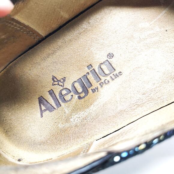 Alegria Shoes Womens 9 Debra Clogs Slip On Rainbow Geometric 39 - Picture 8 of 10